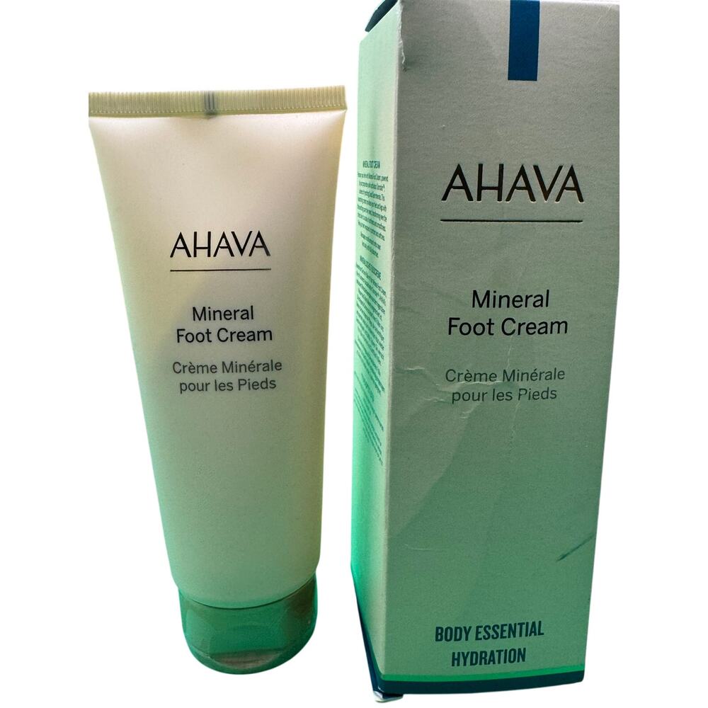 AHAVA Body Essential Hydration Mineral Foot Cream Dead Sea Minerals 3.4 fl. Oz